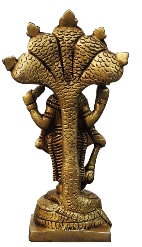 Vishnu Ji Idol in Brass, 5 inch, design BS1759-C