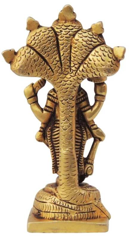 Vishnu Ji Idol in Brass, 5 inch, design BS1401-C