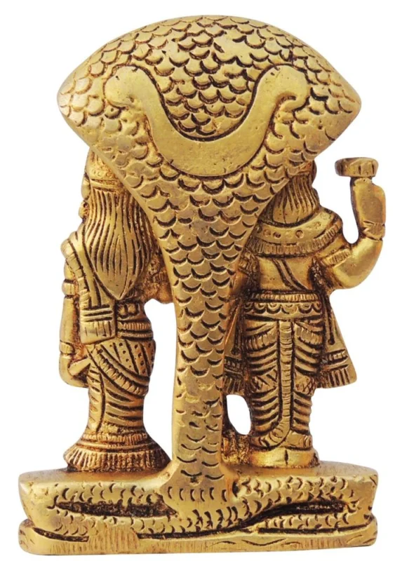Vishnu Ji Idol in Brass (Laxmi), 4 inch, 420 g