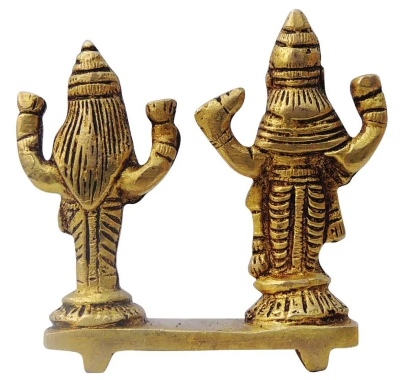 Vishnu Ji Idol in Brass (Laxmi), 2.5 inch