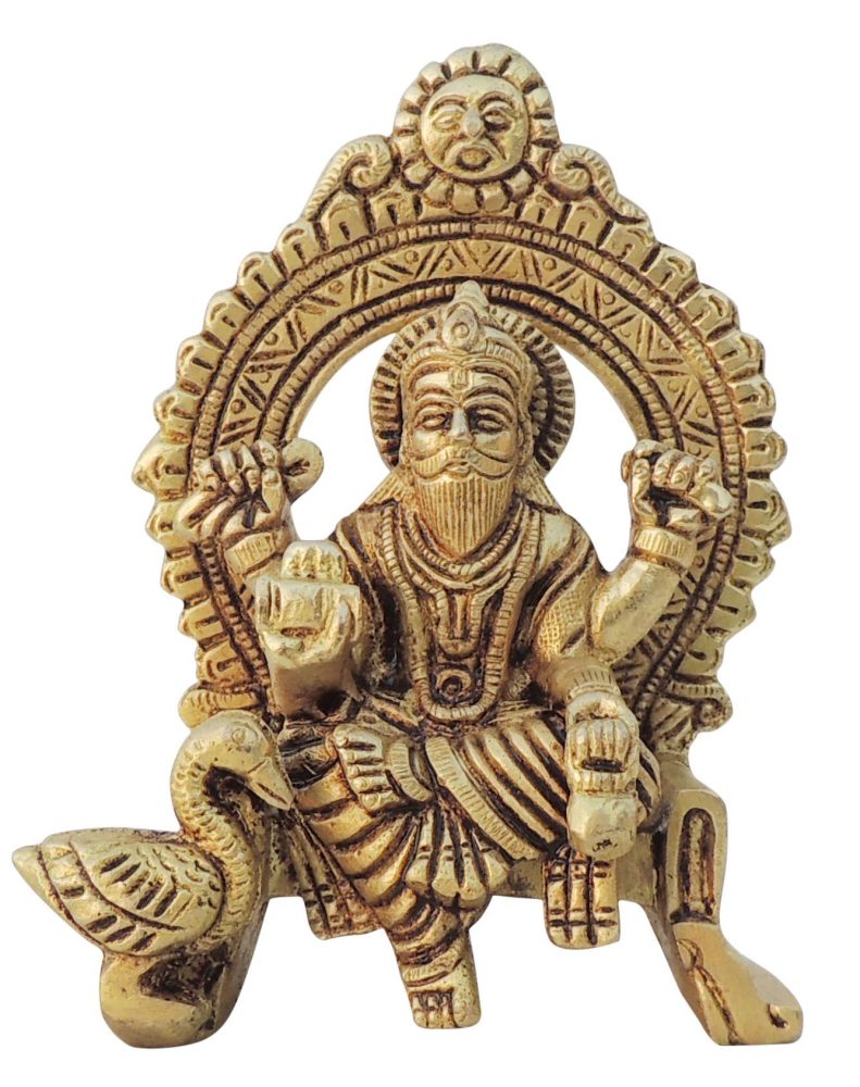 Vishwakarma Ji Idol in Brass, brass, Vedikcraft Moradabad