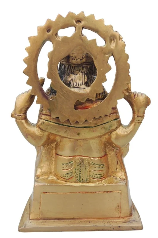 Vishwakarma Ji Idol in Brass, 6 inch
