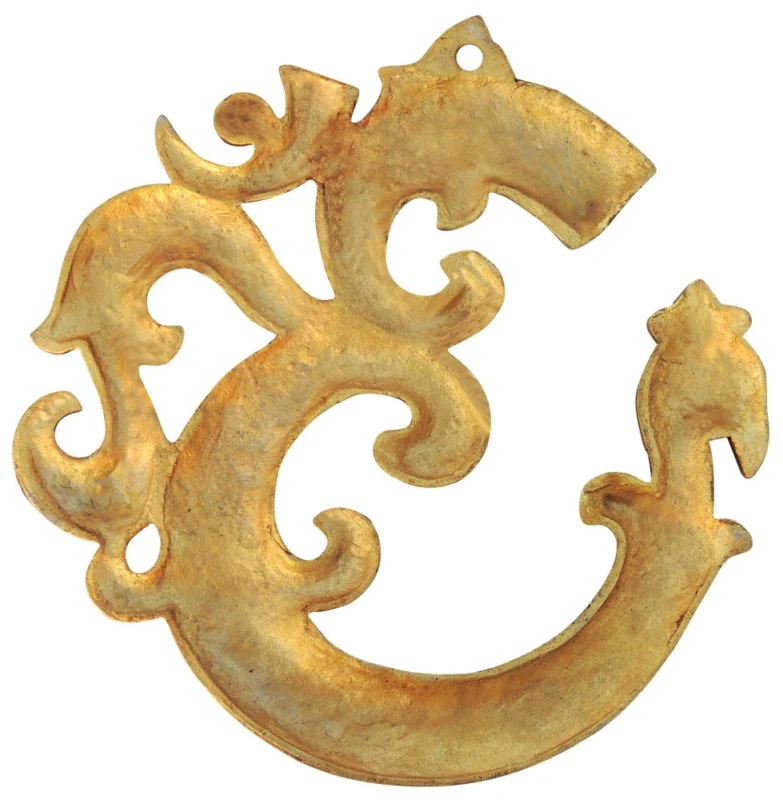 Brass Wall Hanging Om, 11 inch