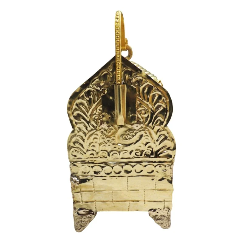 Brass Singhasan for Laddu Gopal and Idols, 9.5 inch