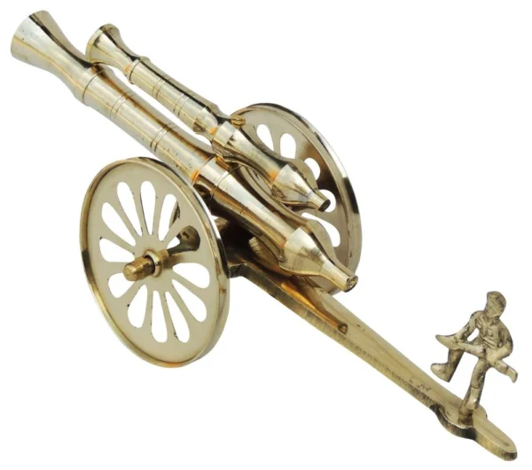 Brass Miniature Small Toop Cannon, 4.6 inch, brass, Vedikcraft Moradabad