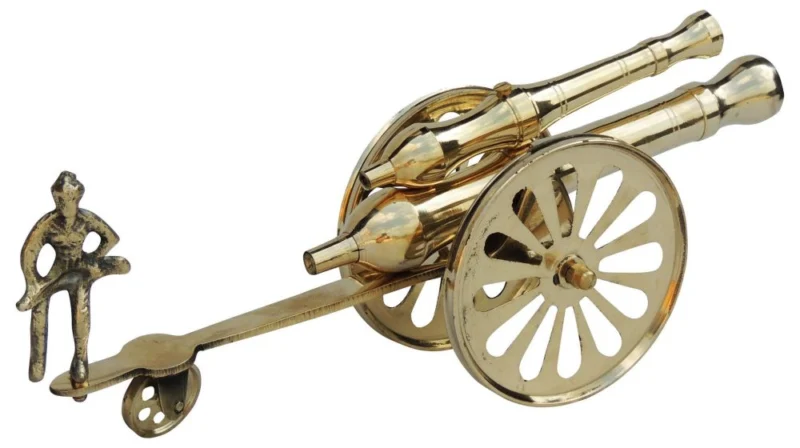 Brass Miniature Small Toop Cannon, 5 inch – Toy for Children (No. 14)
