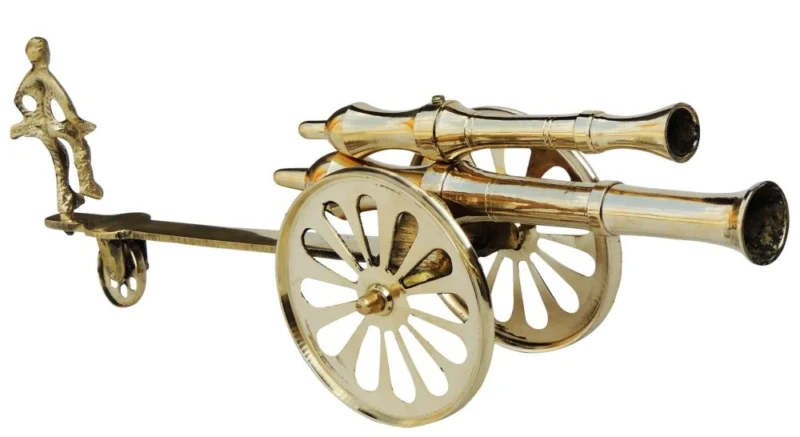 Brass Miniature Small Toop Cannon, 5.7 inch (No. 16)