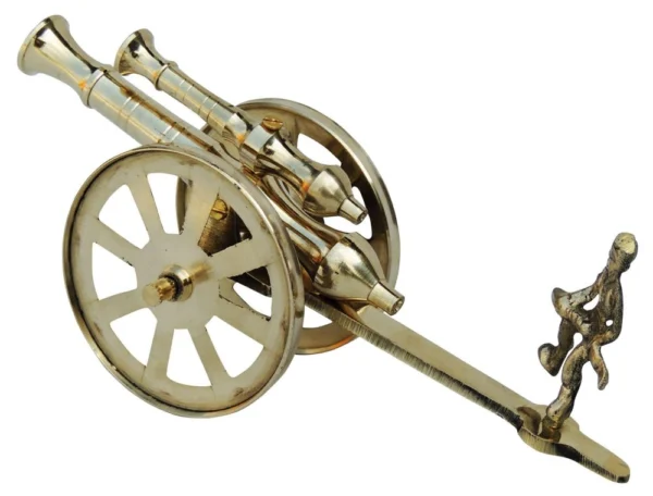 Brass Miniature Small Toop Cannon, 3.5 inch, brass, Vedikcraft Moradabad