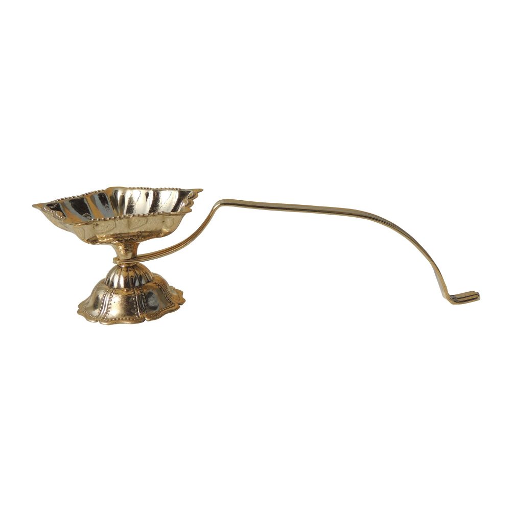 Brass Akhand Diya (Deepak), 2.2 inch, brass, Vedikcraft Moradabad