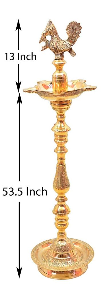 Brass Mahabharat Stand Diya (Deepak), brass, Vedikcraft Moradabad