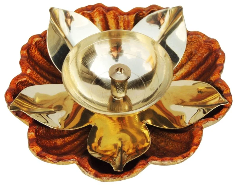 Brass Table Diya (Deepak), 1 inch, 110 g