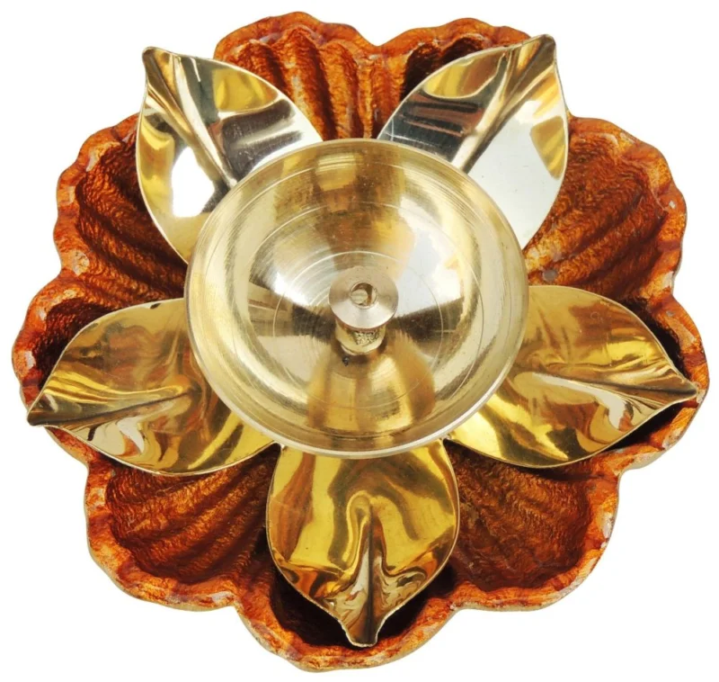 Brass Table Diya (Deepak), 1 inch, 110 g