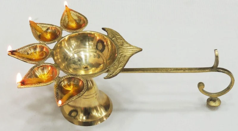 Brass Table Diya (Deepak) (Deep), 4.1 inch