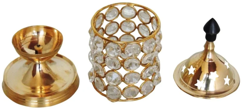 Brass Table Diya (Deepak) (Deep), 8 inch (No. 3)