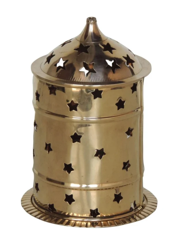 Brass Stand Diya (Deepak), 7.2 inch