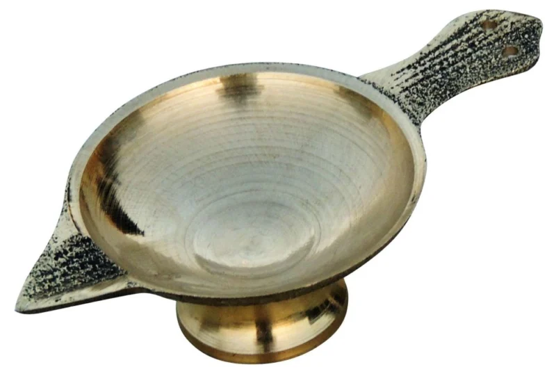 Brass Table Diya (Deepak), 0.8 inch (No. 0)