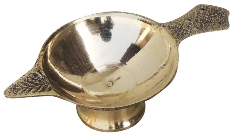 Brass Table Diya (Deepak), 1 inch (No. 1)