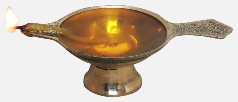 Brass Table Diya (Deepak), 1 inch (No. 1)