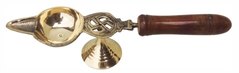 Brass Table Diya (Deepak), 2.2 inch