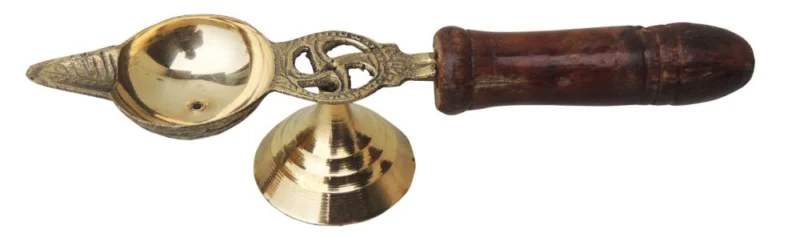 Brass Table Diya (Deepak), 1.4 inch