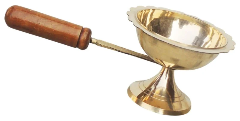 Brass Table Diya (Deepak), 3.3 inch