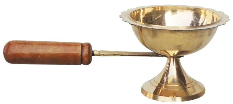 Brass Table Diya (Deepak), 3.3 inch
