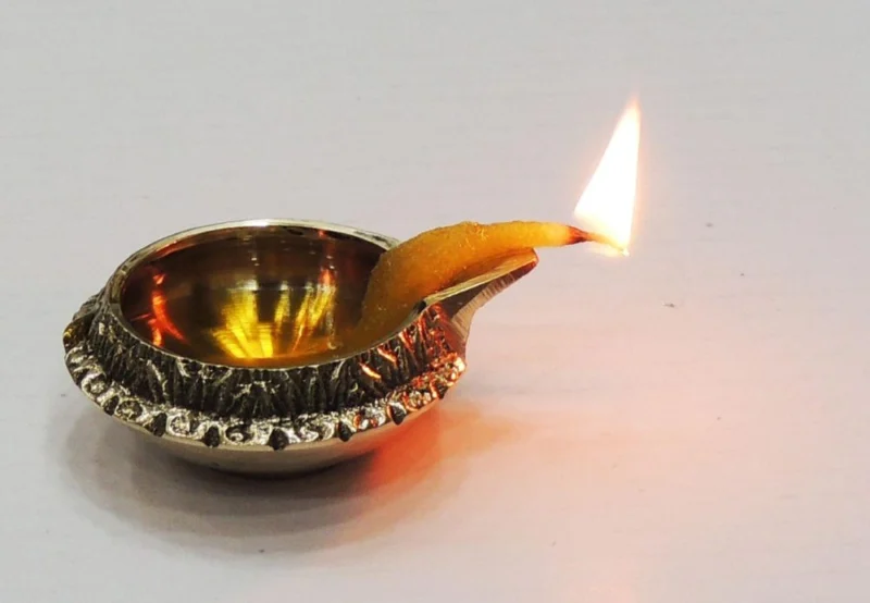 Brass Laxmi Kuber Diya (Kuber Deepak), 0.9 inch, 60 g