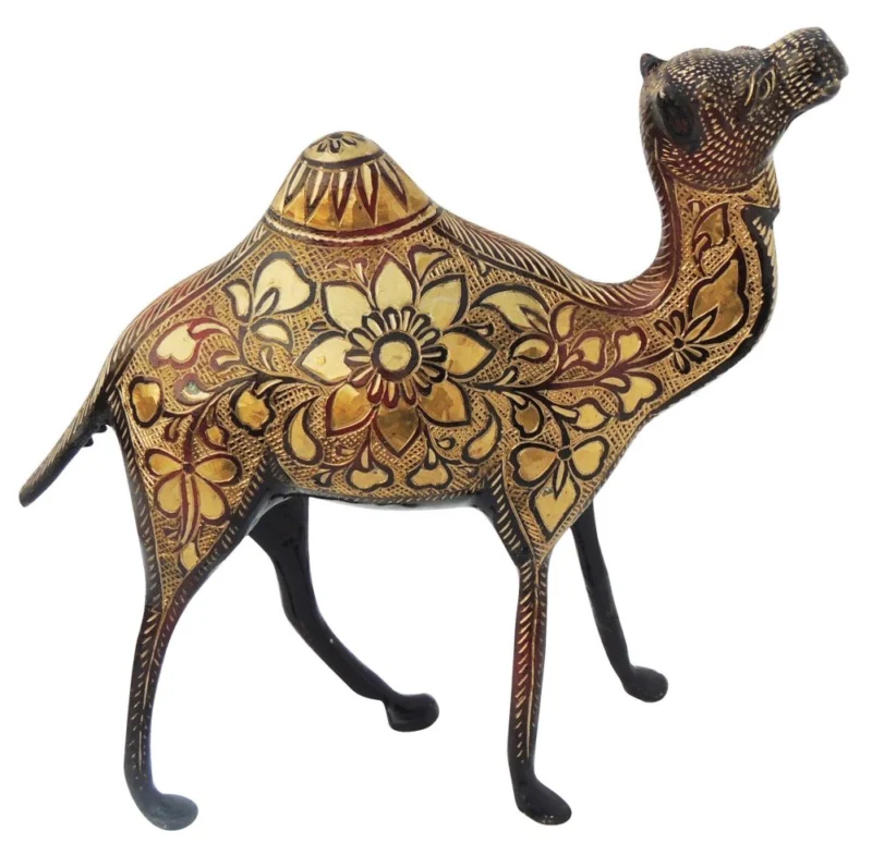 Brass Camel Showpiece, 9.5 inch, 2 kg