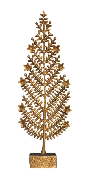Brass Tree Showpiece (Christmas), 17.2 inch, brass, Vedikcraft Moradabad