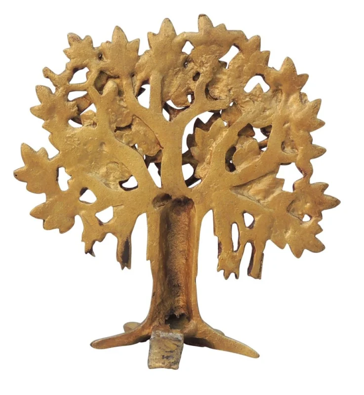Brass Kalpavriksha Tree Showpiece, 8.2 inch