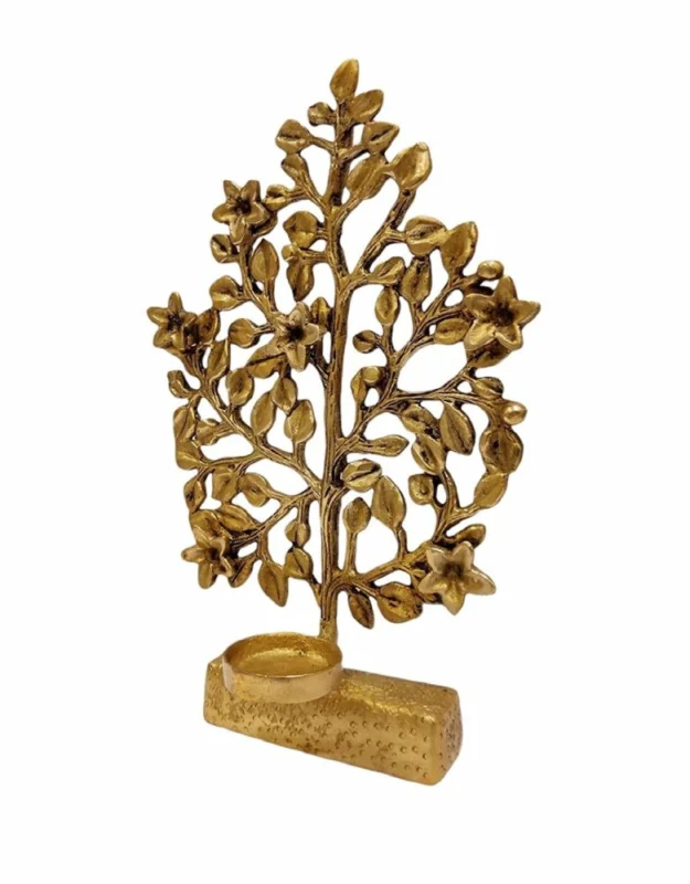 Brass Kalpavriksha Tree Showpiece, 9.5 inch, 790 g