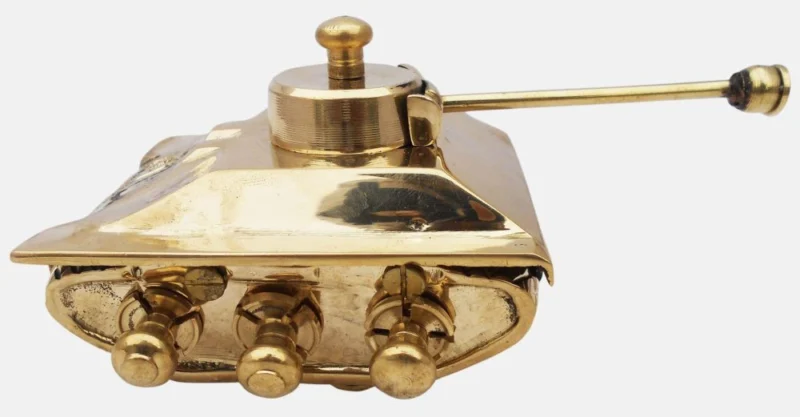 Brass Miniature Tank, 3 inch
