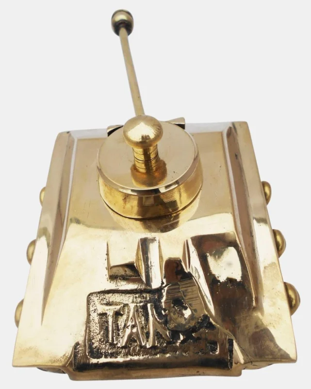 Brass Miniature Tank, 3 inch