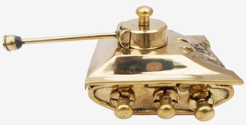 Brass Miniature Tank, 3 inch