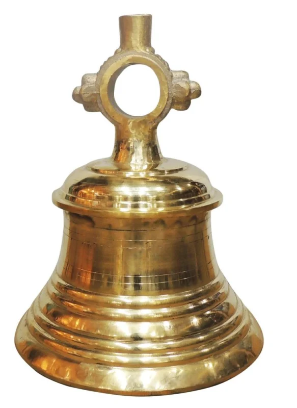 Brass Hanging Temple Bell (Ghanti) (Ghanta), 21 inch