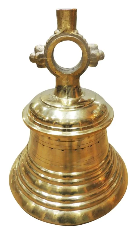 Brass Hanging Temple Bell (Ghanti) (Ghanta), 21 inch