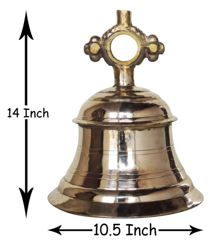 Brass Hanging Temple Bell (Ghanti), 11 kg