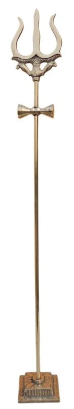 Brass Trishul for Pooja, 36 inch