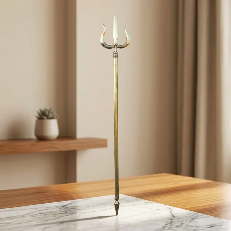 Brass Trishul for Pooja, 740 g