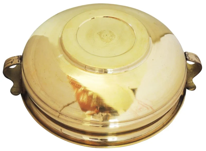 Brass Urli Bowl for Floating Flowers (Diameter), 12 inch (F594 E)