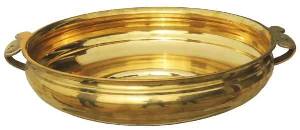 Brass Urli Bowl for Floating Flowers (Diameter), 20 inch, brass, Vedikcraft Moradabad