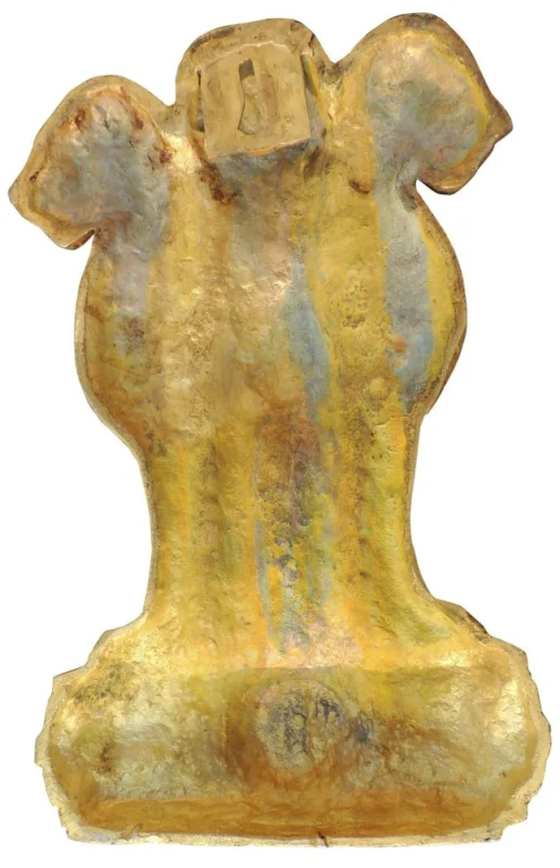 Ashoka Pillar (Ashok Stambh) Statue in Brass (Lath), 16.5 inch