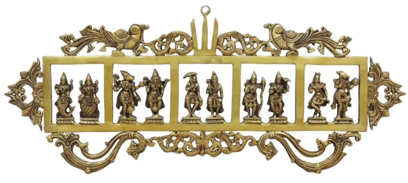 Brass Wall Hanging Decorative (Das Avatar), 29 inch