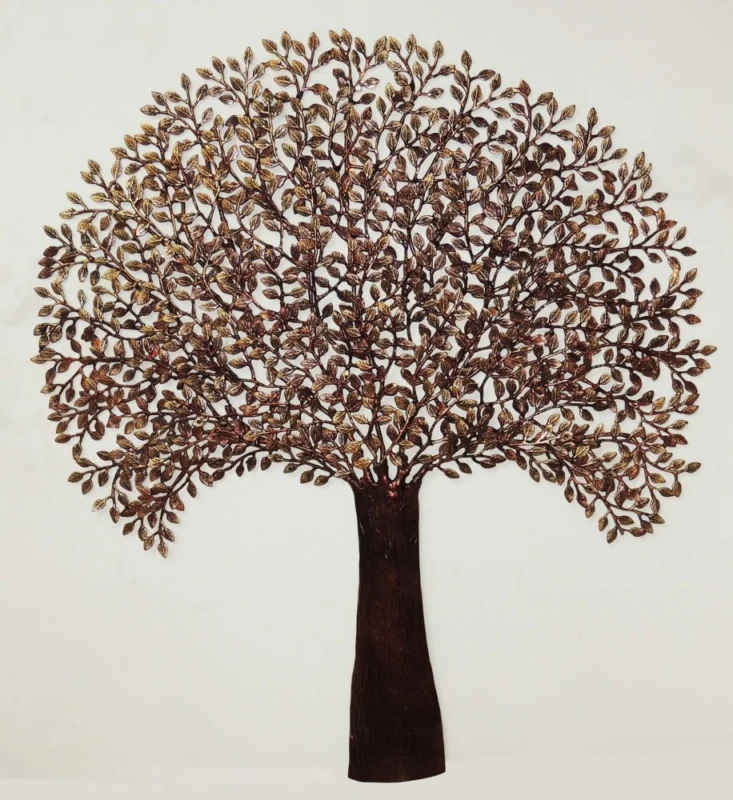 Brass Wall Hanging Tree (Kalpavriksha), 40 inch