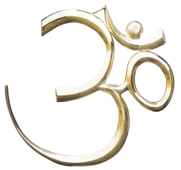 Brass Wall Hanging Om, 26 inch, brass, Vedikcraft Moradabad