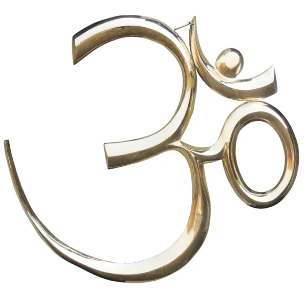 Brass Wall Hanging Om, 30.5 inch, brass, Vedikcraft Moradabad