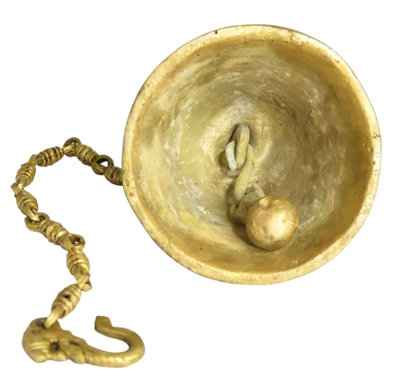Brass Hanging Temple Bell (Ghanti), 31 inch
