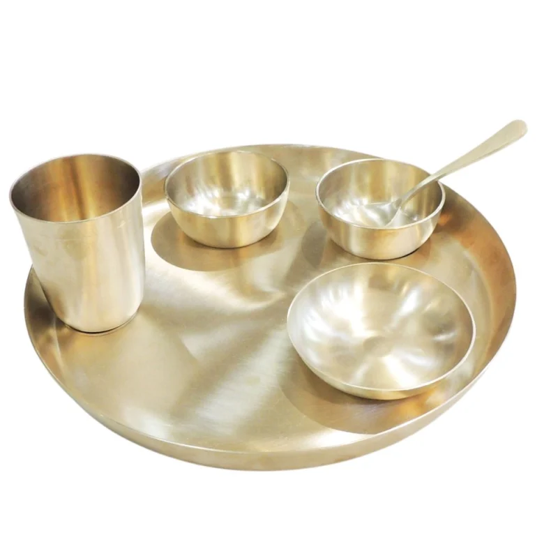Bronze Dinner Set (Thali Set), 1.64 kg
