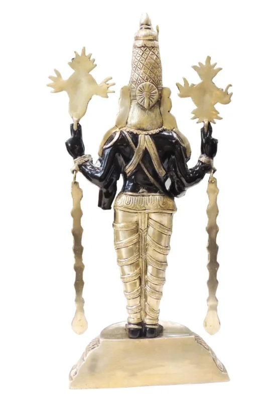 Tirupati Balaji Idol in Brass, 23 inch