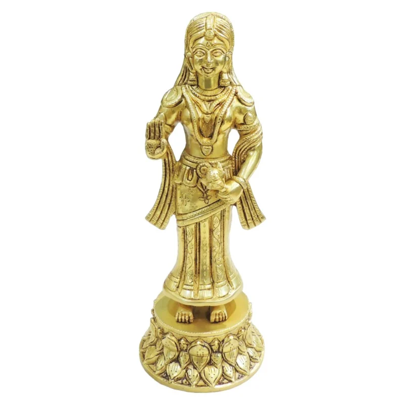 Radha Krishna Idol in Brass, 11 inch, 2.3 kg – for Pooja Room